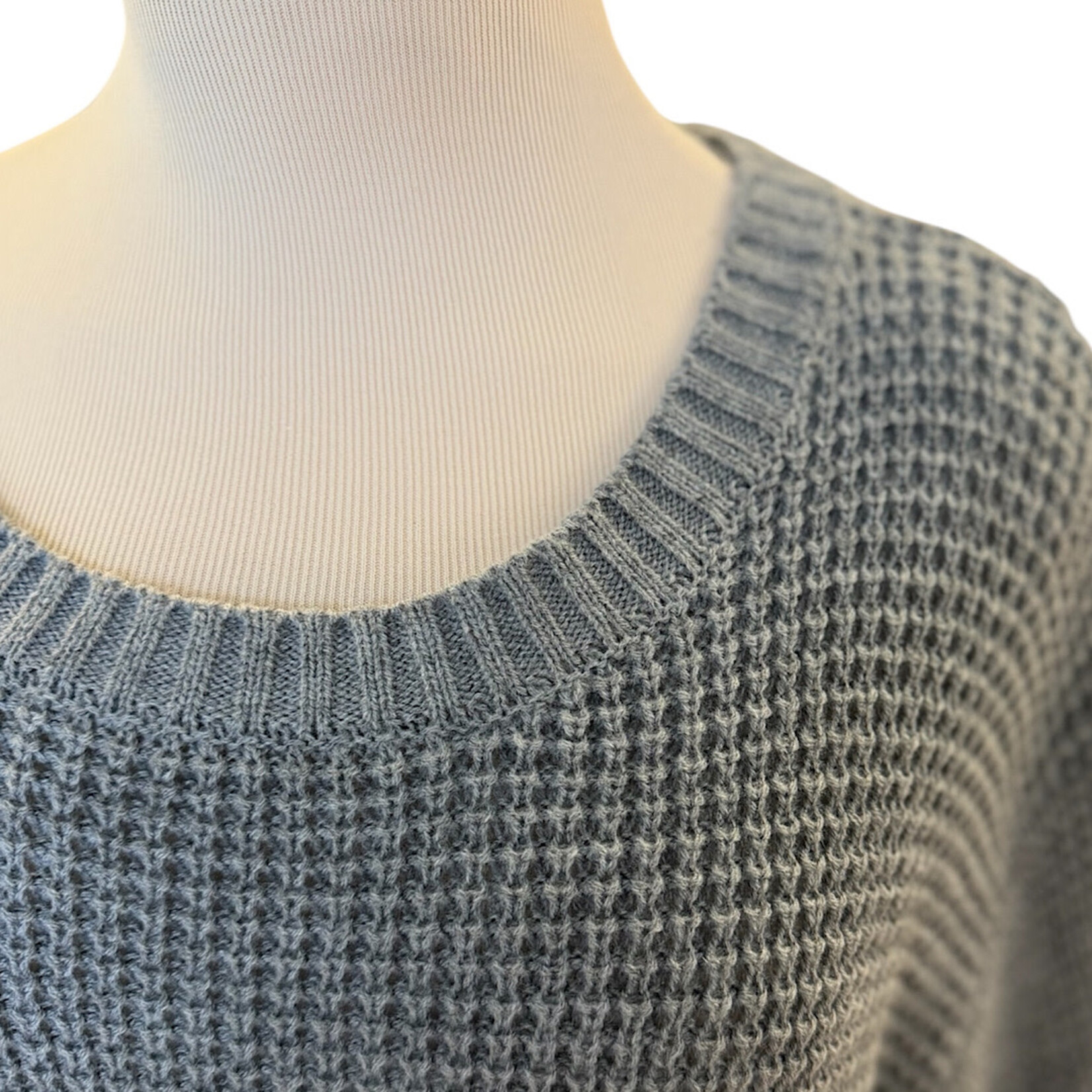 Grey Knit Long Sleeve Sweater Size 2XL-RF