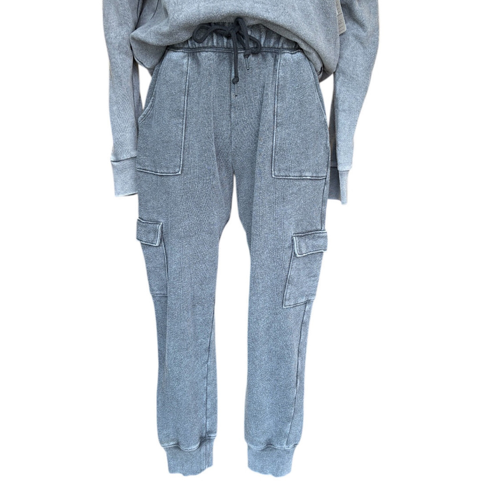 Victoria's Secret Charcoal Cargo Jogger Sweats Size XS-RF