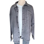 Victoria's Secret Charcoal Mineral Washed Shacket Size Medium-RF