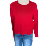 Olive + Oak Red Classic Long Sleeve Sweater Size Small- RF