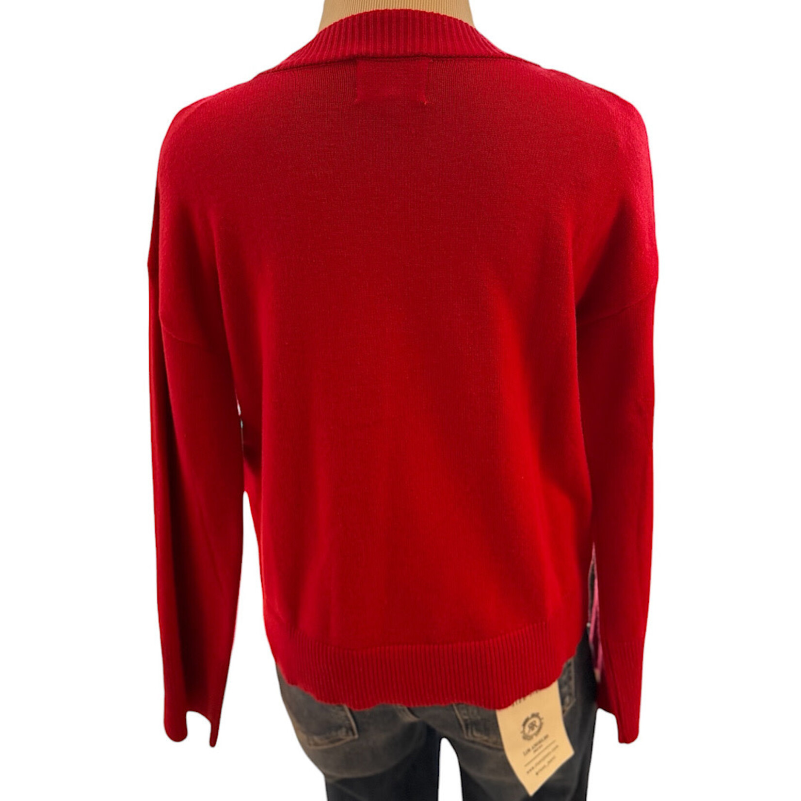 Olive + Oak Red Classic Long Sleeve Sweater Size Small- RF