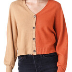 Z Supply Z Supply Nova Two Color Cardigan Chili