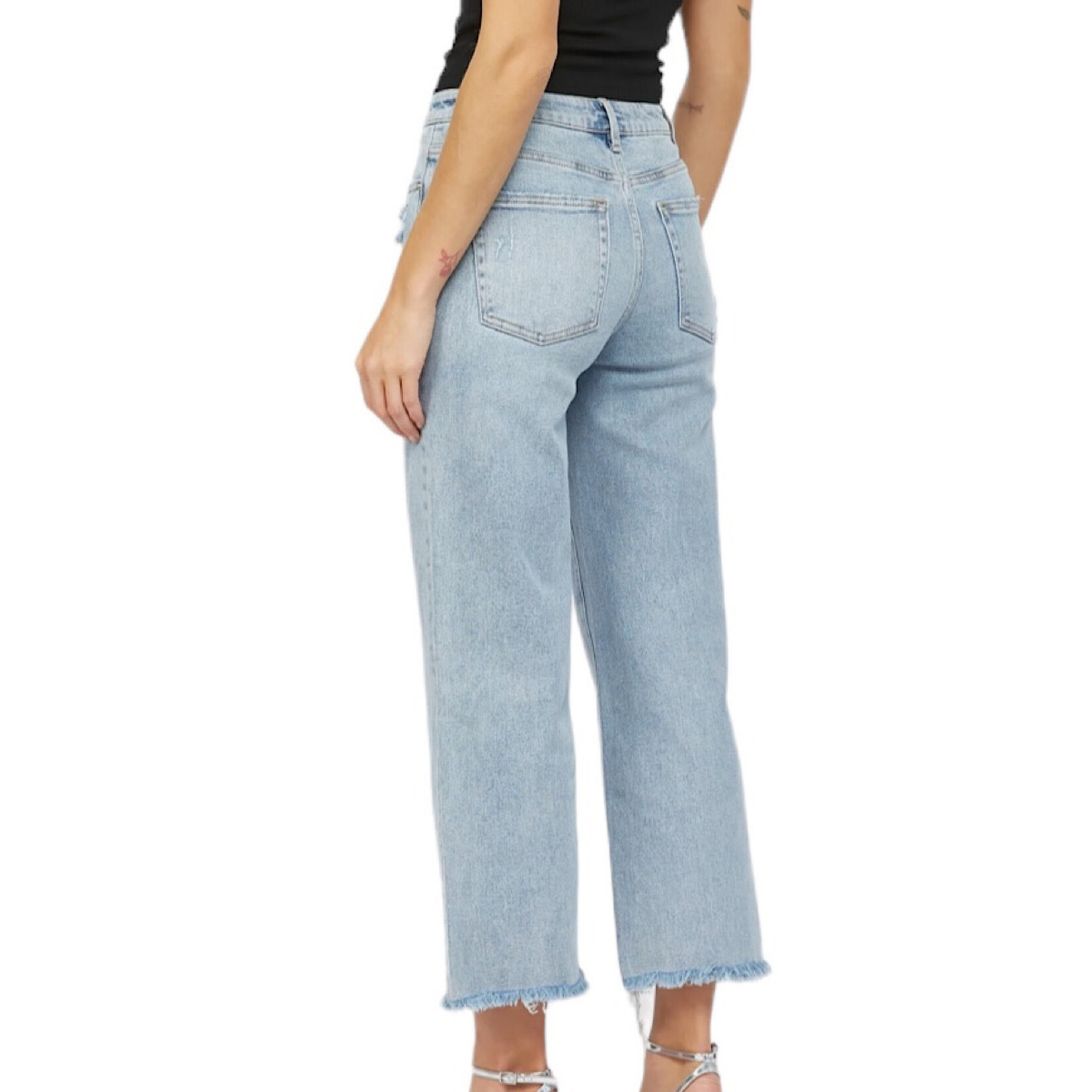 Mica Denim MICA MDP-W3034LT High Rise Ankle Wide Leg