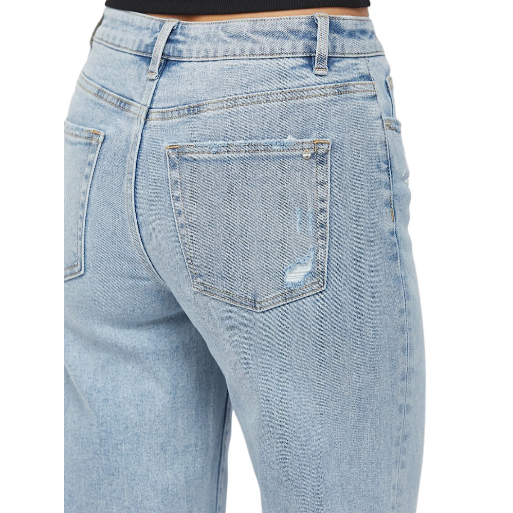 Mica Denim MICA MDP-W3034LT High Rise Ankle Wide Leg