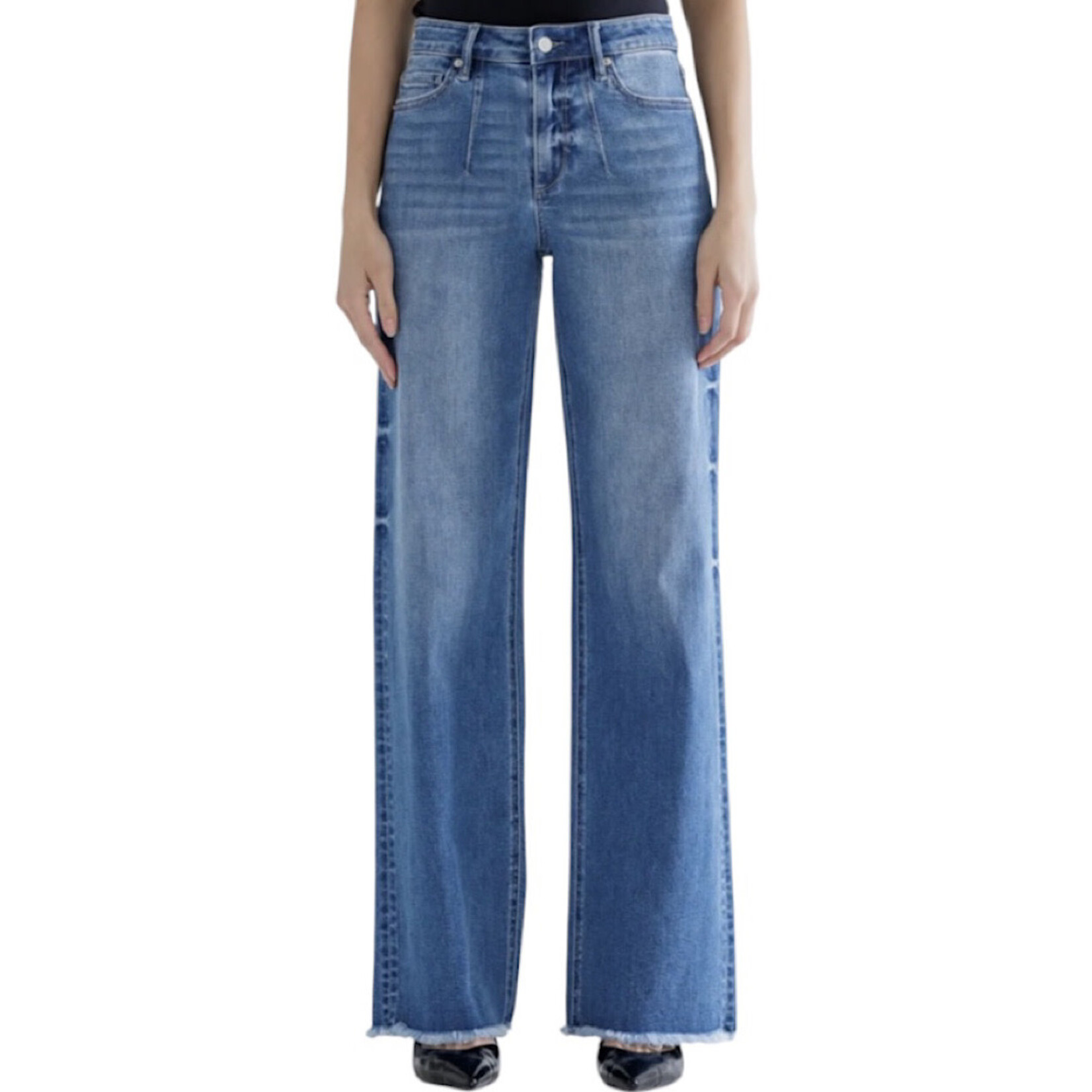Mica Denim MICA MDP-W3200 High Rise Wide Leg Jeans