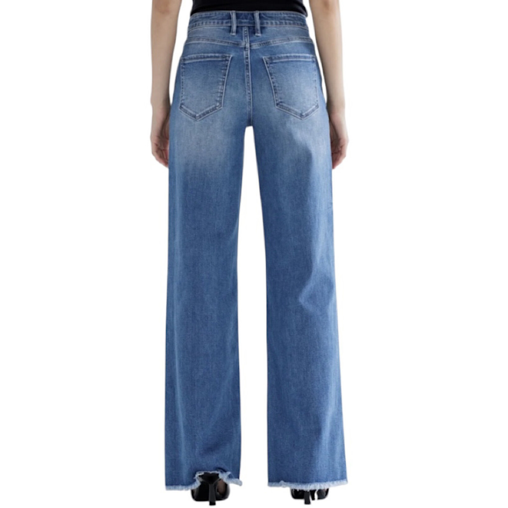 Mica Denim MICA MDP-W3200 High Rise Wide Leg Jeans
