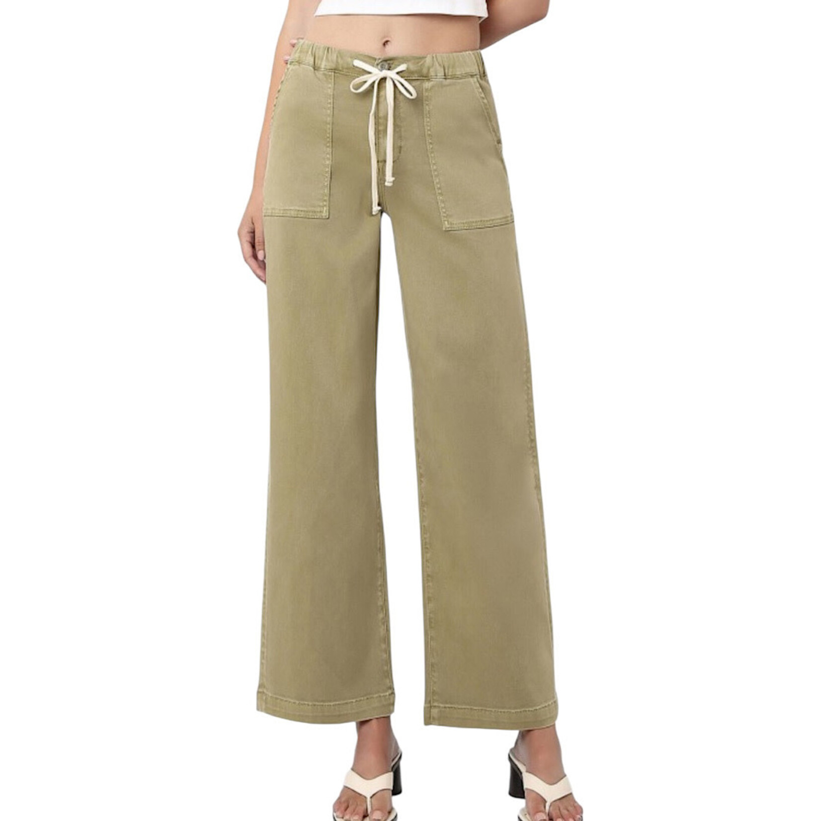 Vervet V3798HRB High Rise Baggy Wide with Drawstring