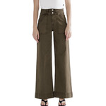 Mica Denim MICA MDP-W3209FG Fern Green S/H Double Waistband Wide Leg Jean