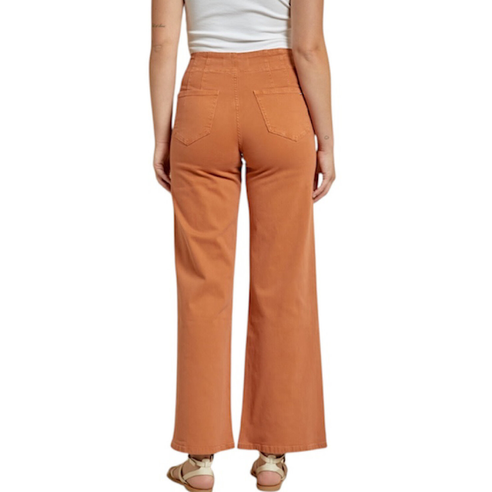 Mica Denim MICA MDP-W506CM Cinnamon High Rise Wide Leg Jean