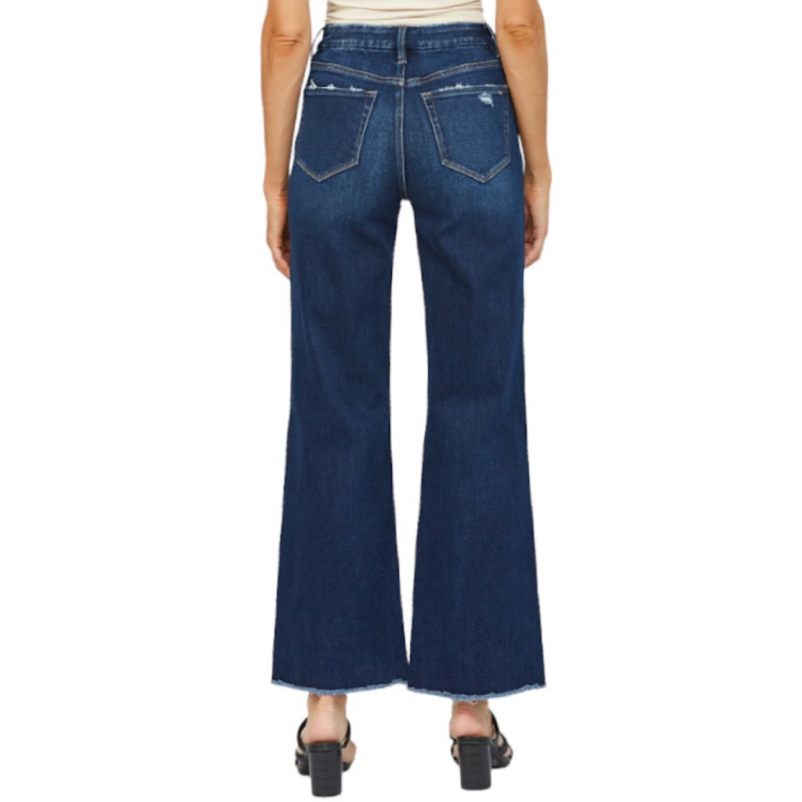 Mica Denim MICA MDP-W182DK Stretch Super High Rise Wide Leg