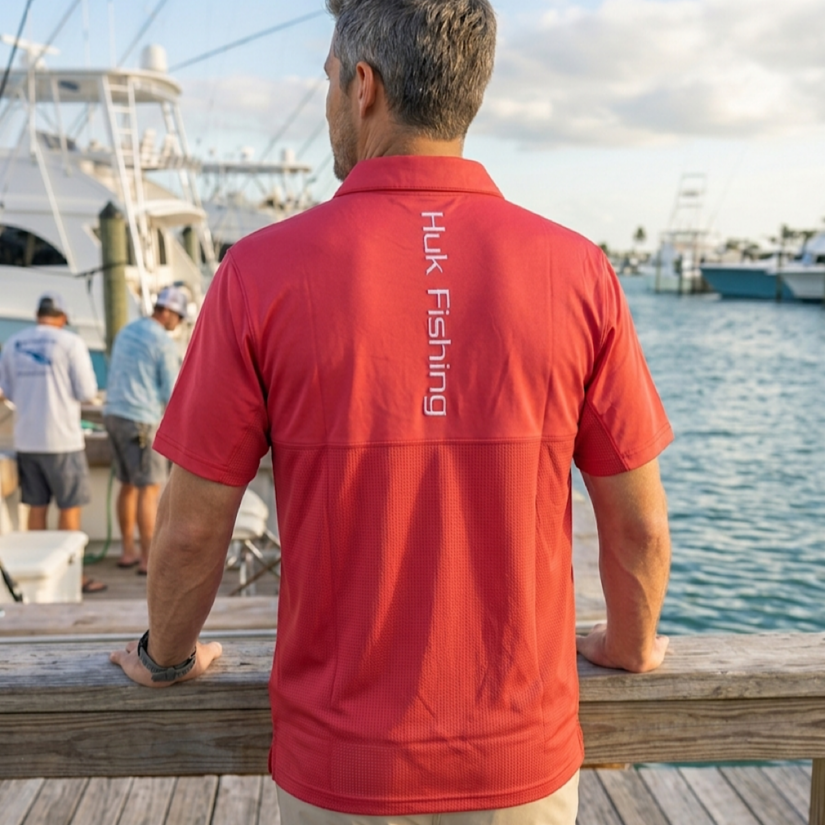 HUK HUK Performance Polo Red