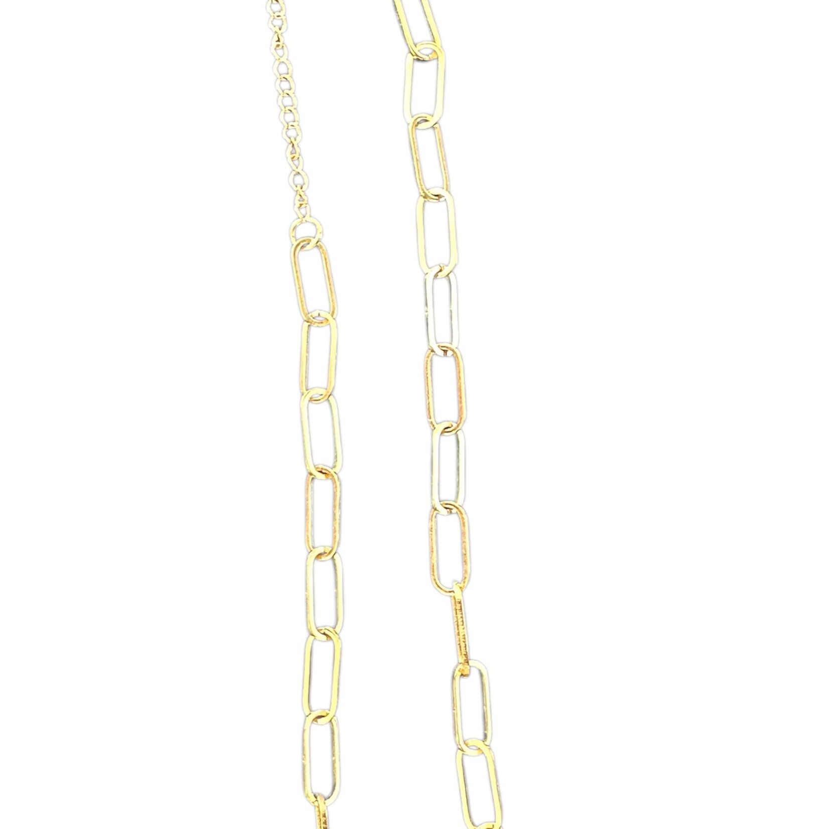 Sweet Cherry Sky Gold Chunky Paperclip Necklace