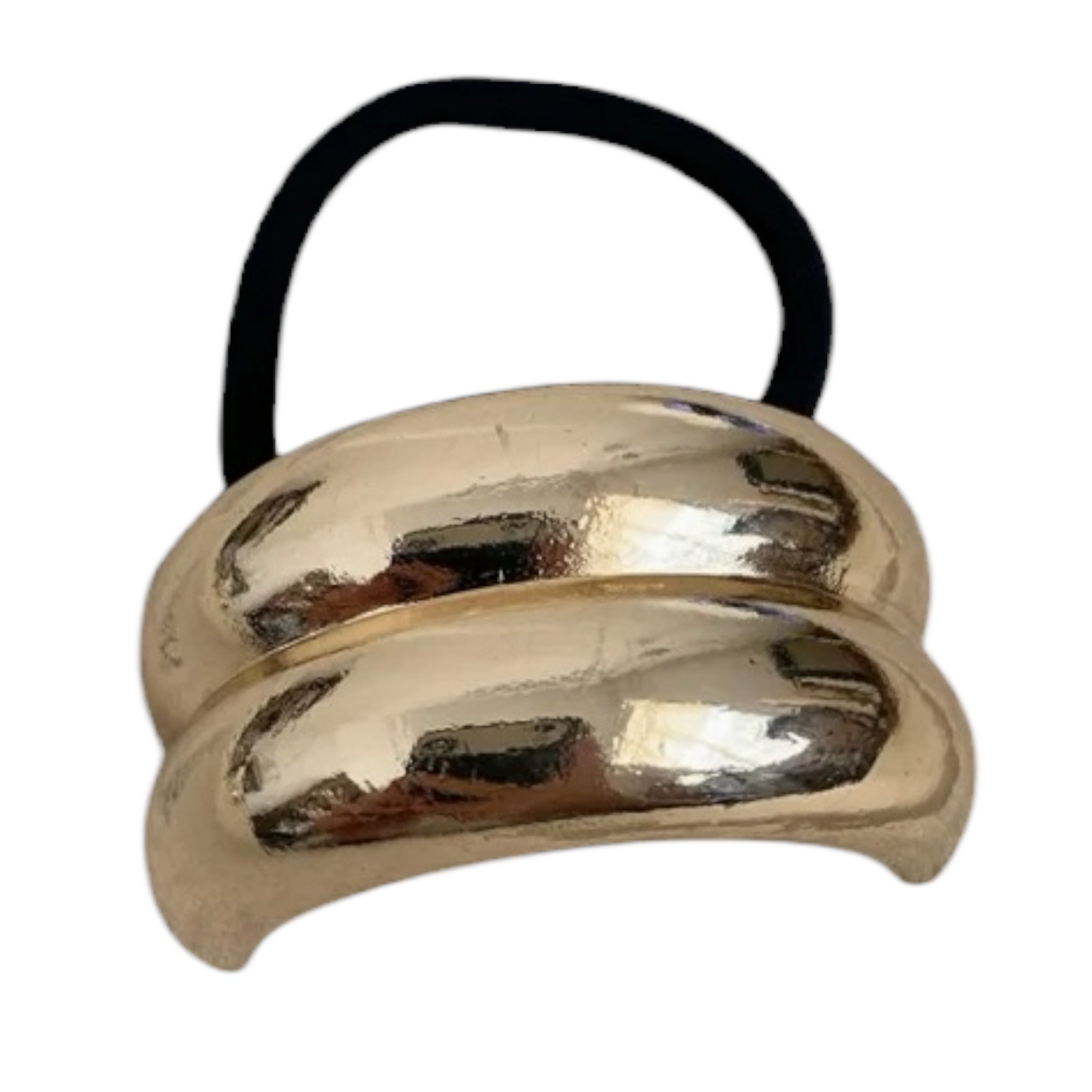 Sweet Cherry Sky Gold Metal Ponytail Cuff Hair Band