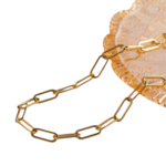 Sweet Cherry Sky Gold Chunky Paperclip Necklace