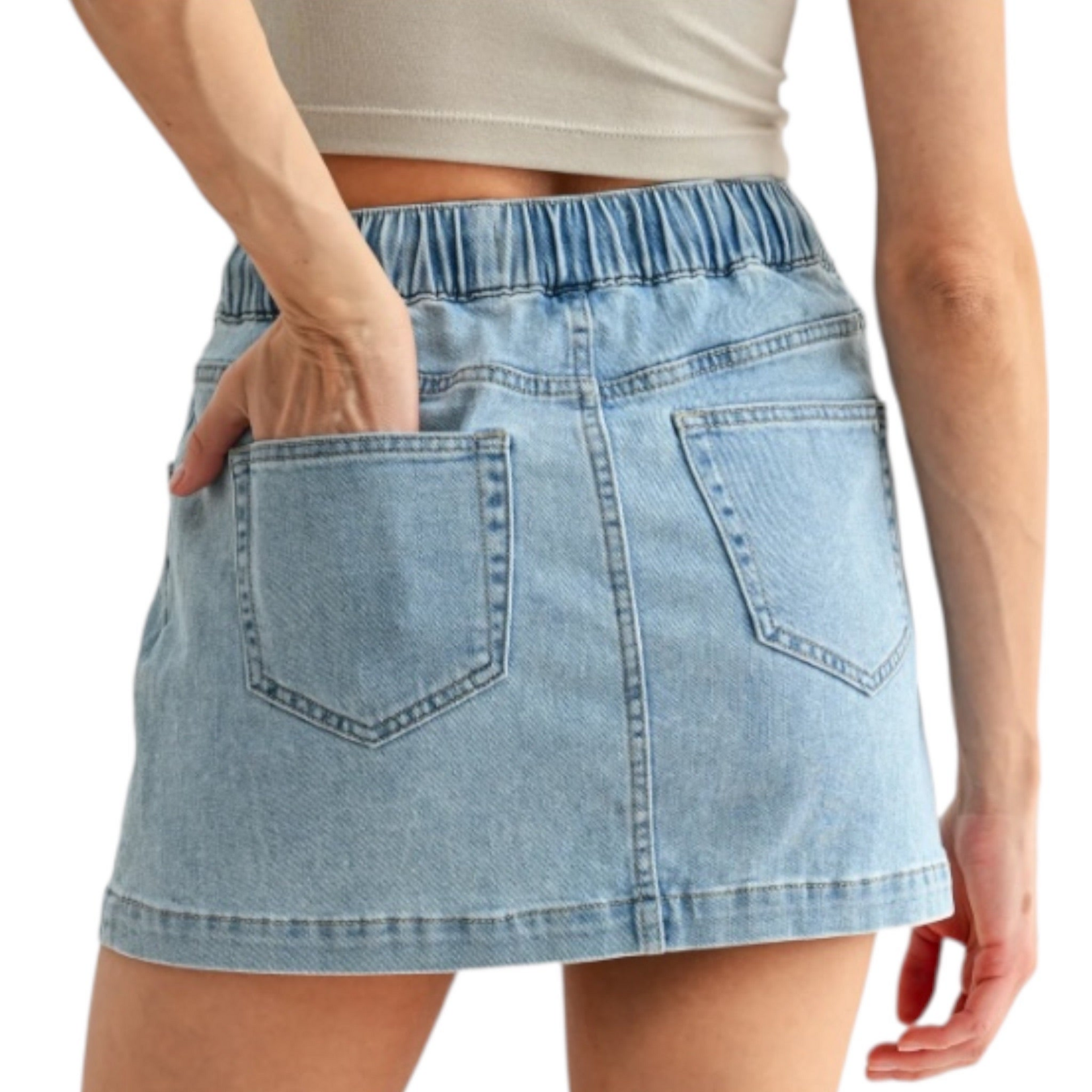 Mica Denim MICA MDP-K3848LT Cruise H/R Mini Skirt