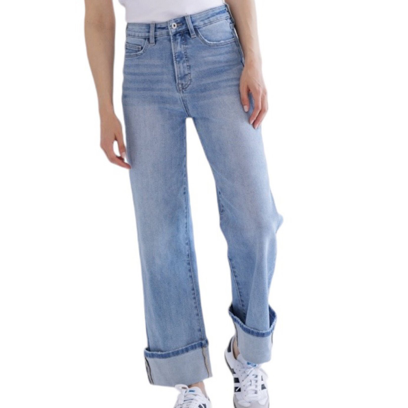 Mica Denim MICA MTT-W3373LT S/H Wide leg With Cuffed Hem