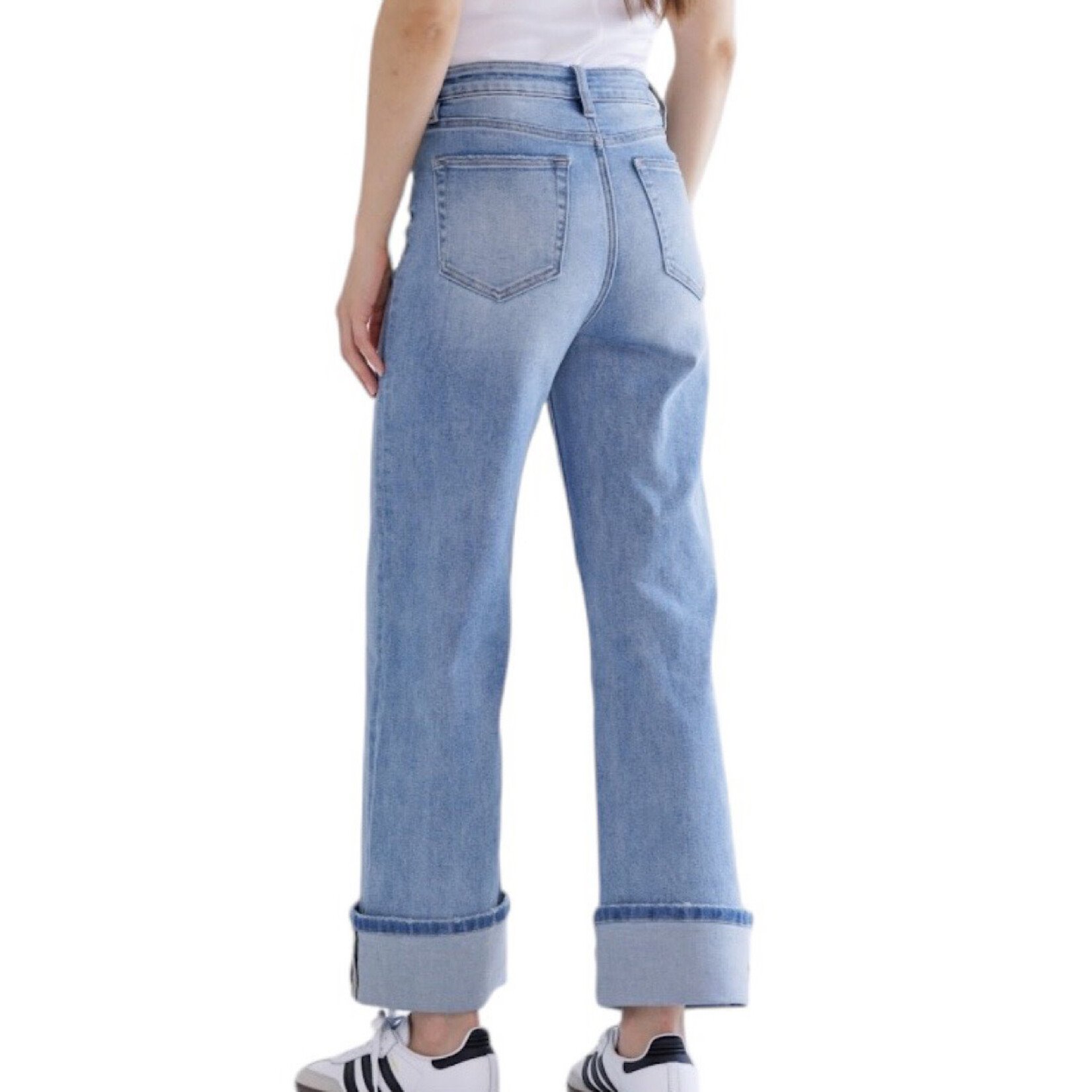 Mica Denim MICA MTT-W3373LT S/H Wide leg With Cuffed Hem