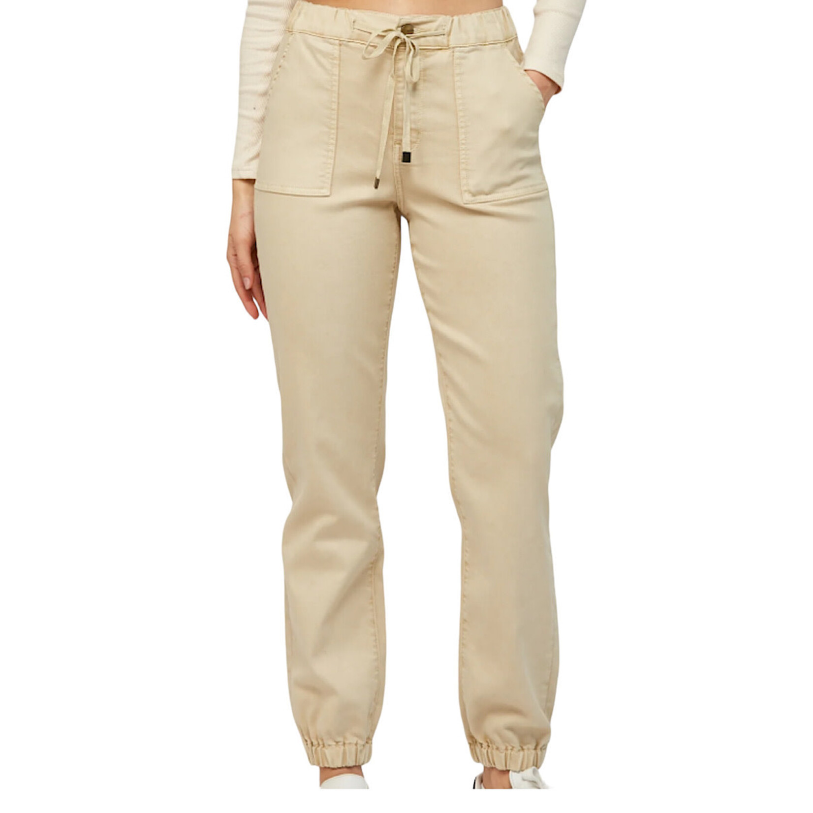 Mica Denim Mica Almond Milk High Rise Jogger Crop MDP-G3164AM