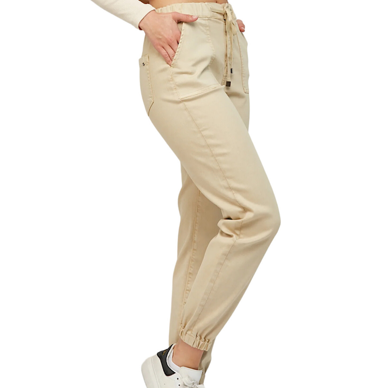 Mica Denim Mica Almond Milk High Rise Jogger Crop MDP-G3164AM