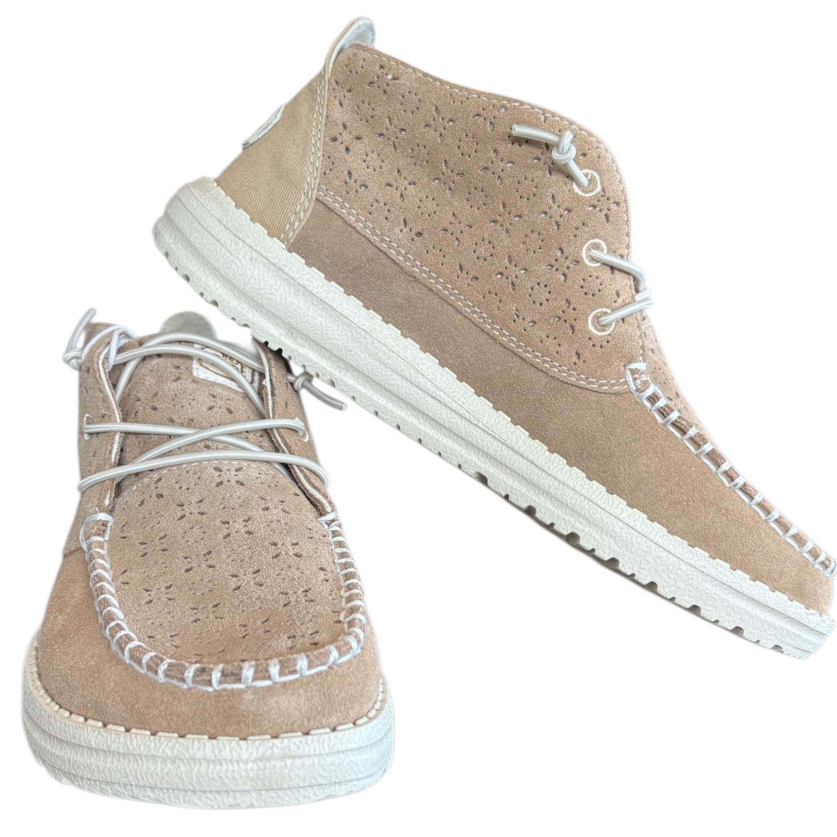 Hey Dude Hey Dude Wendy Mid Suede Boho Cognac Womens