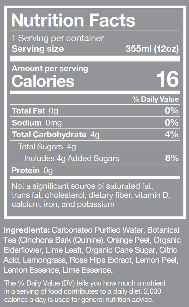 Betera Elderflower Lime Zero-Proof Cocktail