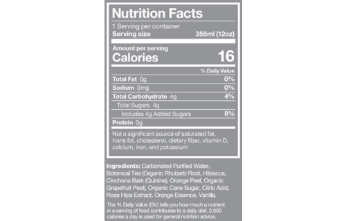 Betera Rhubarb Hibiscus Zero-Proof Cocktail