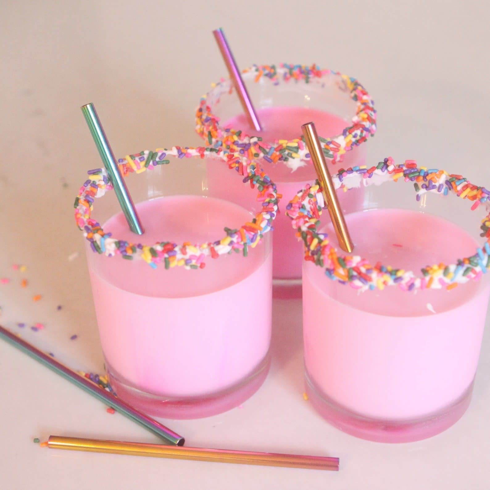 Last Straw Rainbow Cocktail Stainless Steel Metal Straw Set