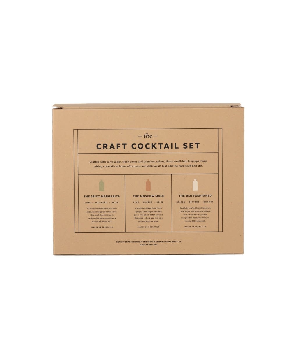 W&P Mini Cocktail Syrup 3-Pack Set