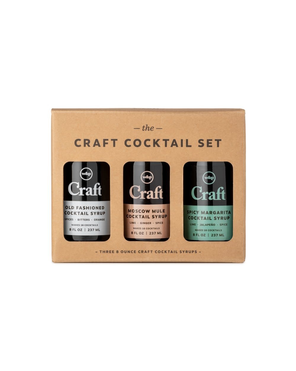 W&P Mini Cocktail Syrup 3-Pack Set