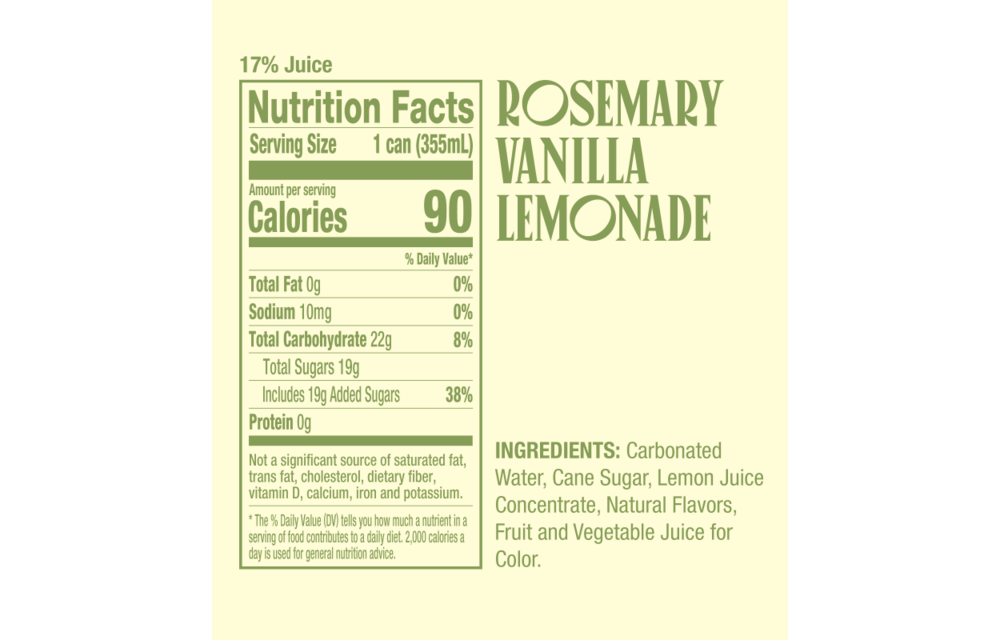 NOPE Rosemary Vanilla Lemonade