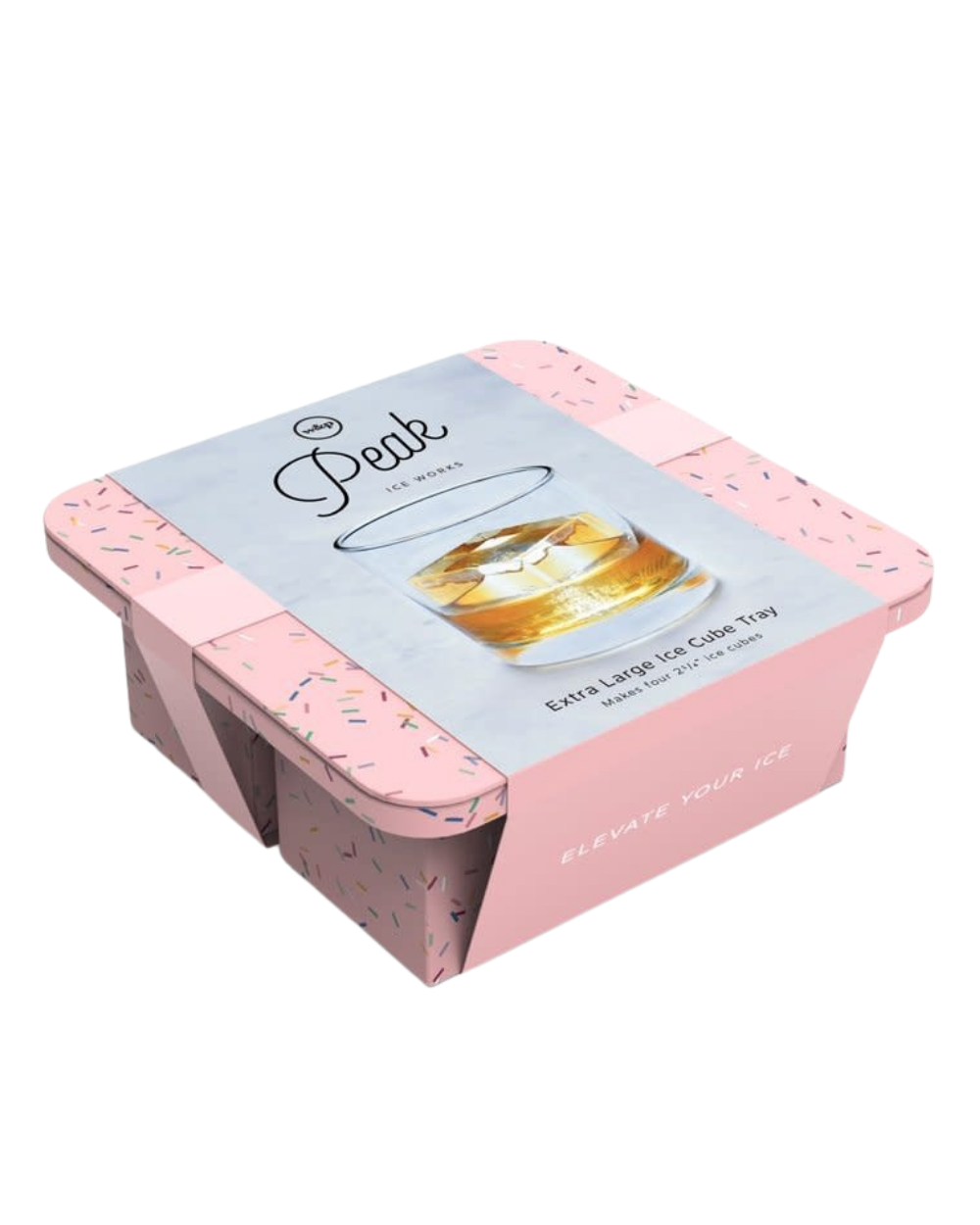 W&P Peak Extra Large Ice Tray - Speckled Pink