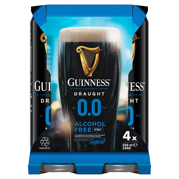 Guinness 0.0 Draught - Non-Alcoholic Stout Beer