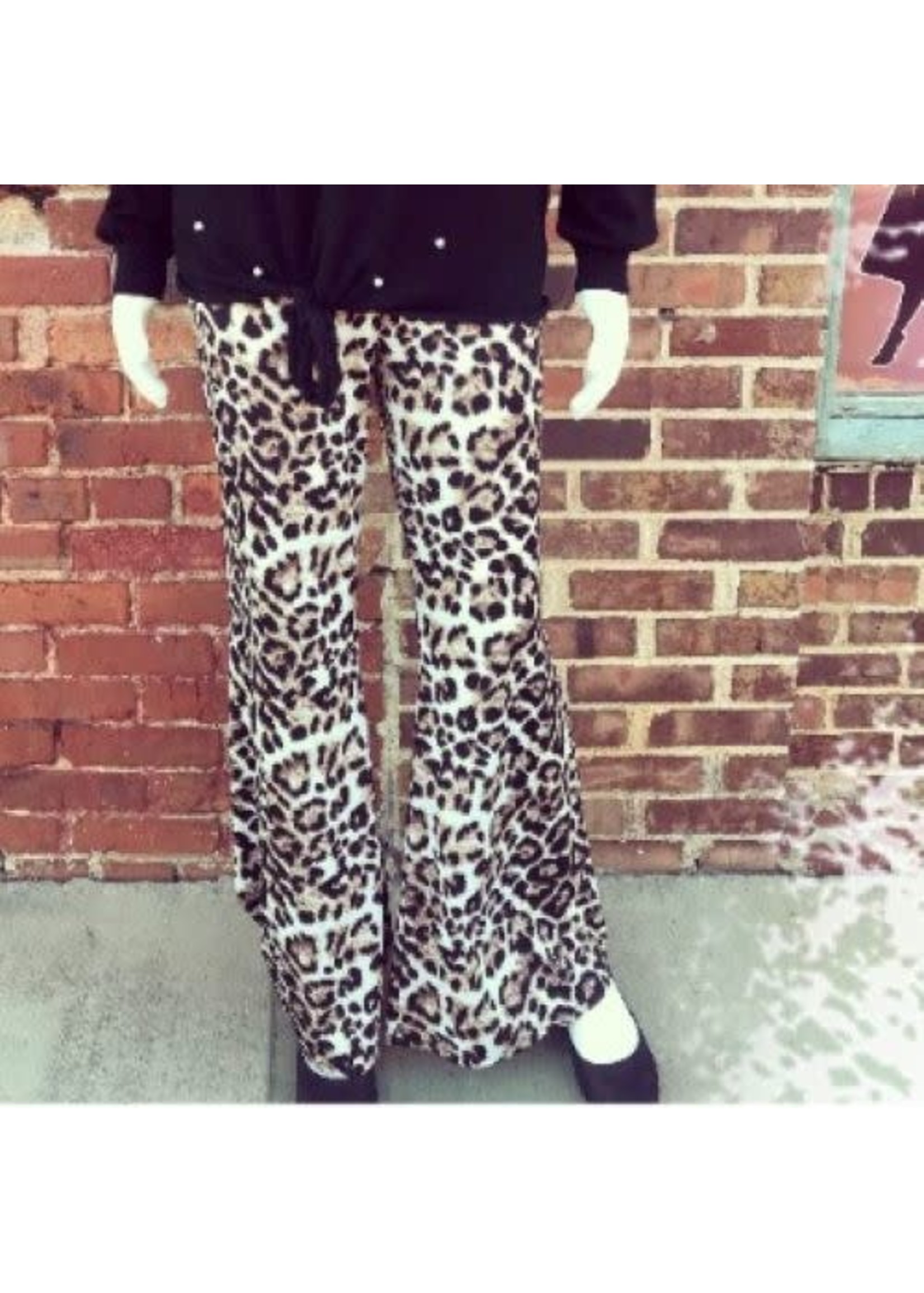 Plus size Leopard Print Pants, Pul 