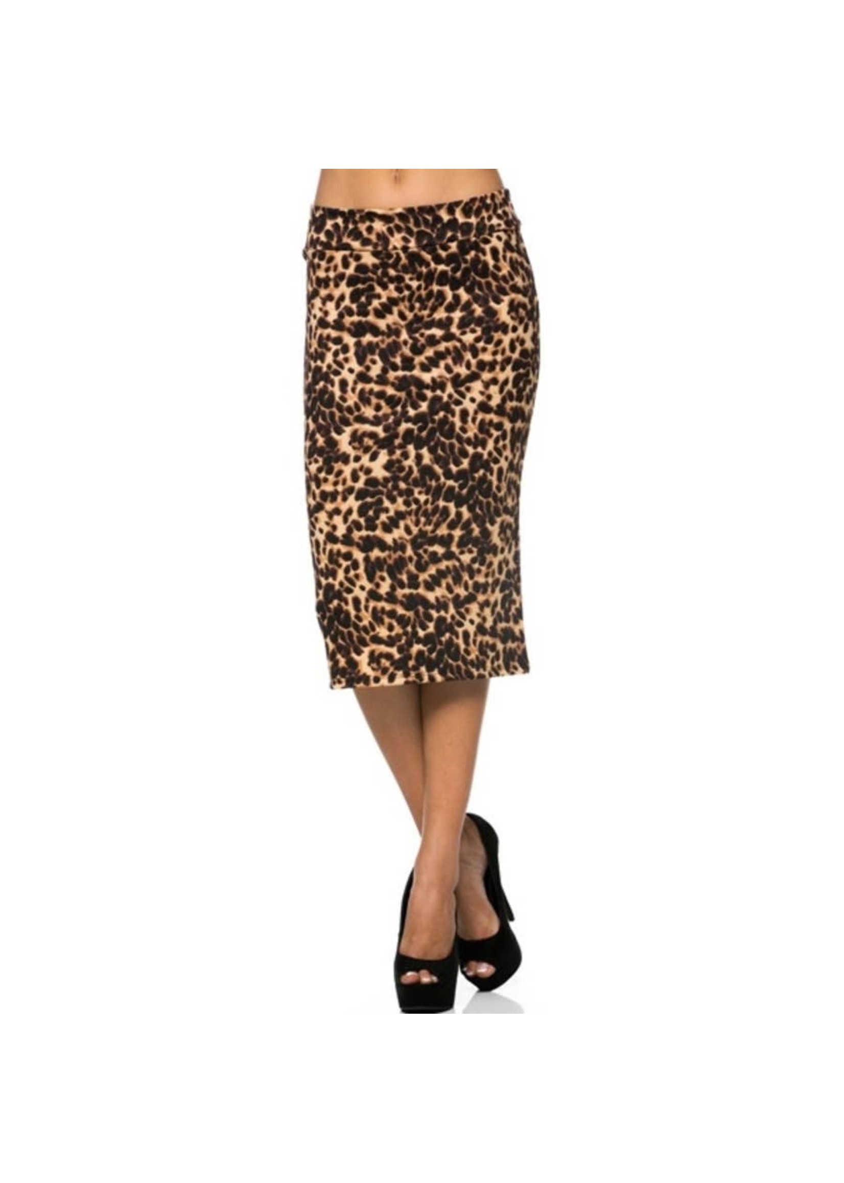 Fashioned For U Plus Size Leopard Print skirt
