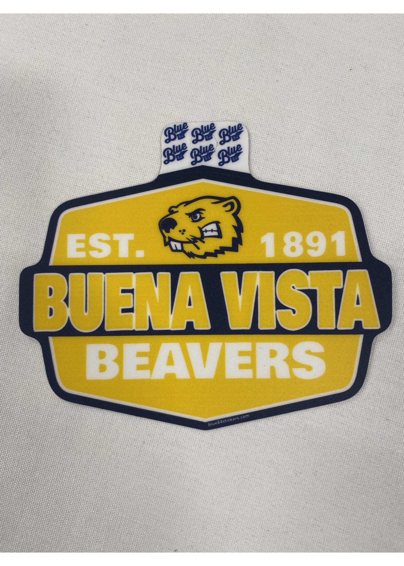 Blue 84 Buena Vista Beavers Sticker