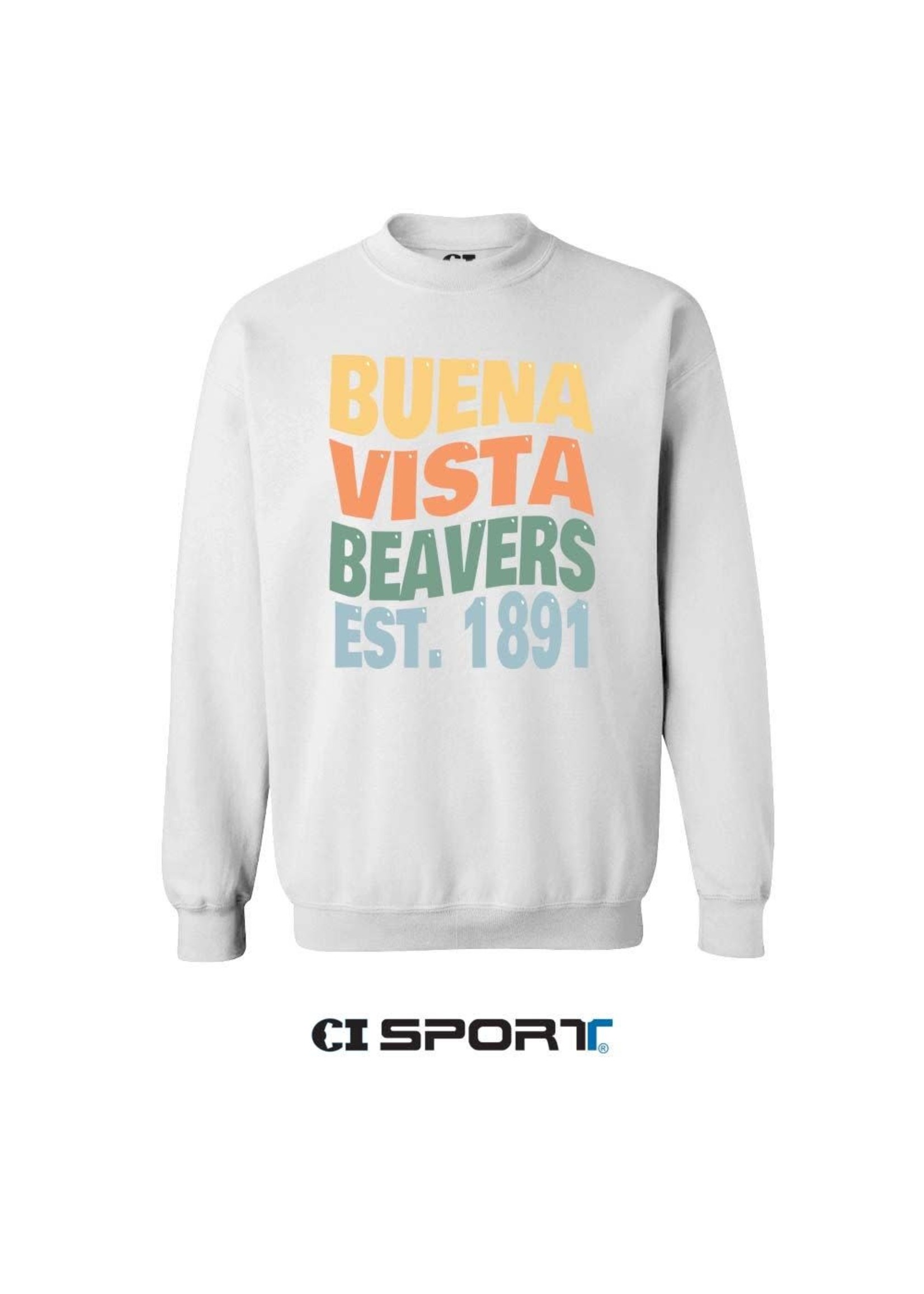 CI Sport Buena Vista Bubble Letter Crew Sweatshirt
