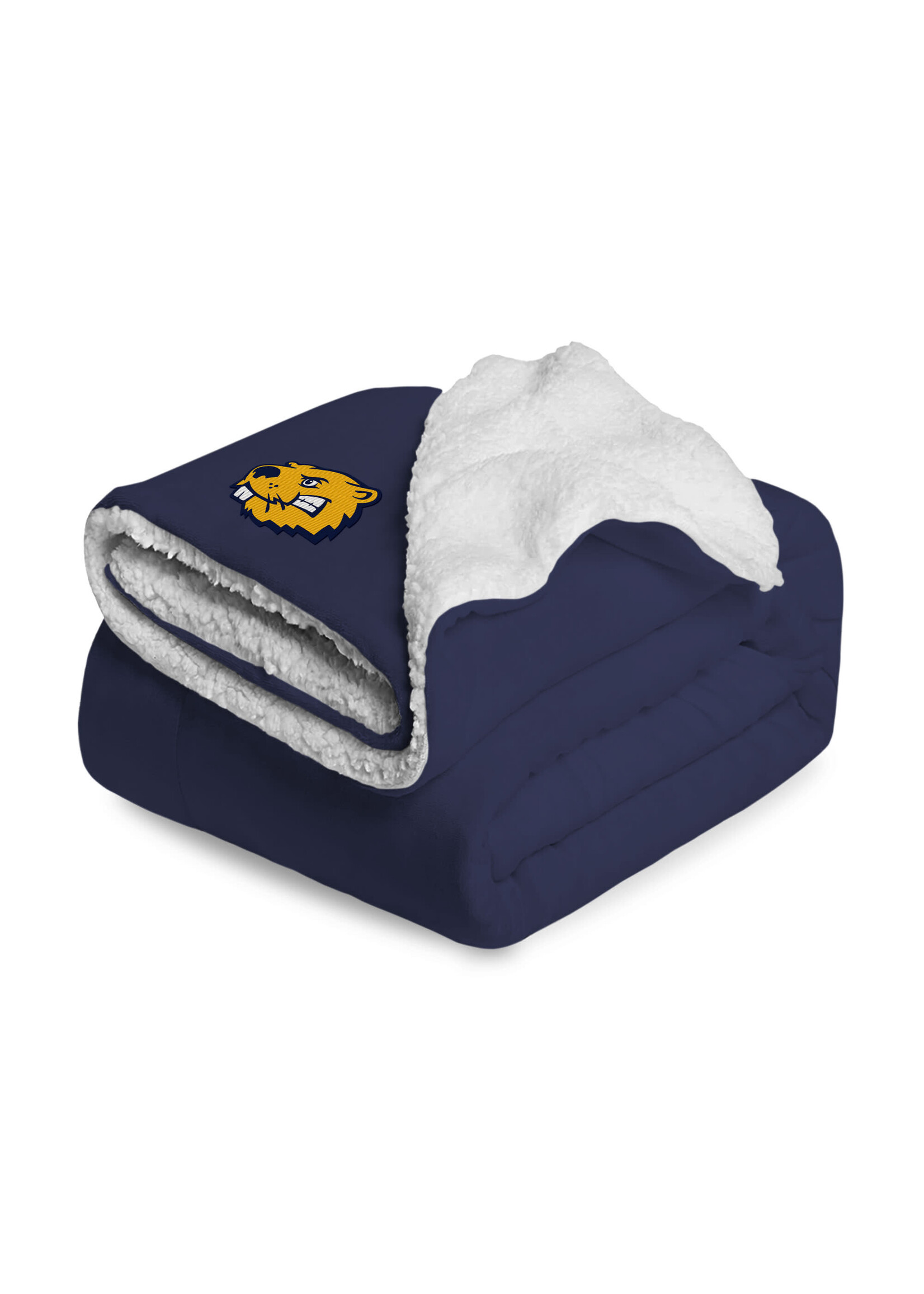 Jardine Associates Navy 50 x 60 Sherpa Blanket