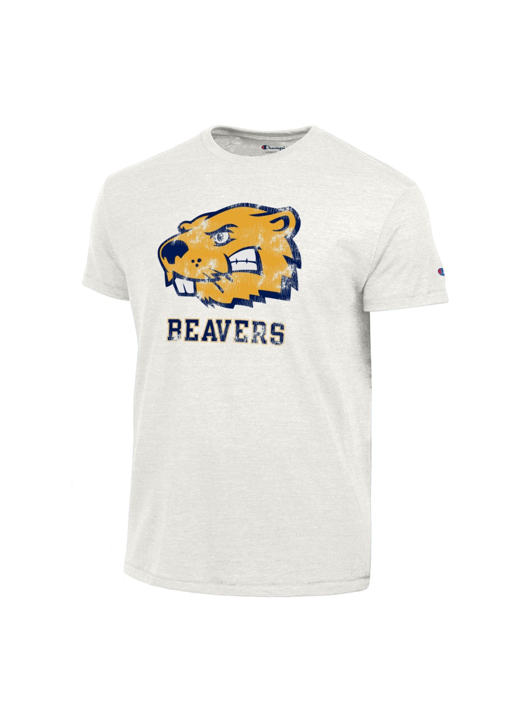 Champion Tri Blend  Tee Distressed