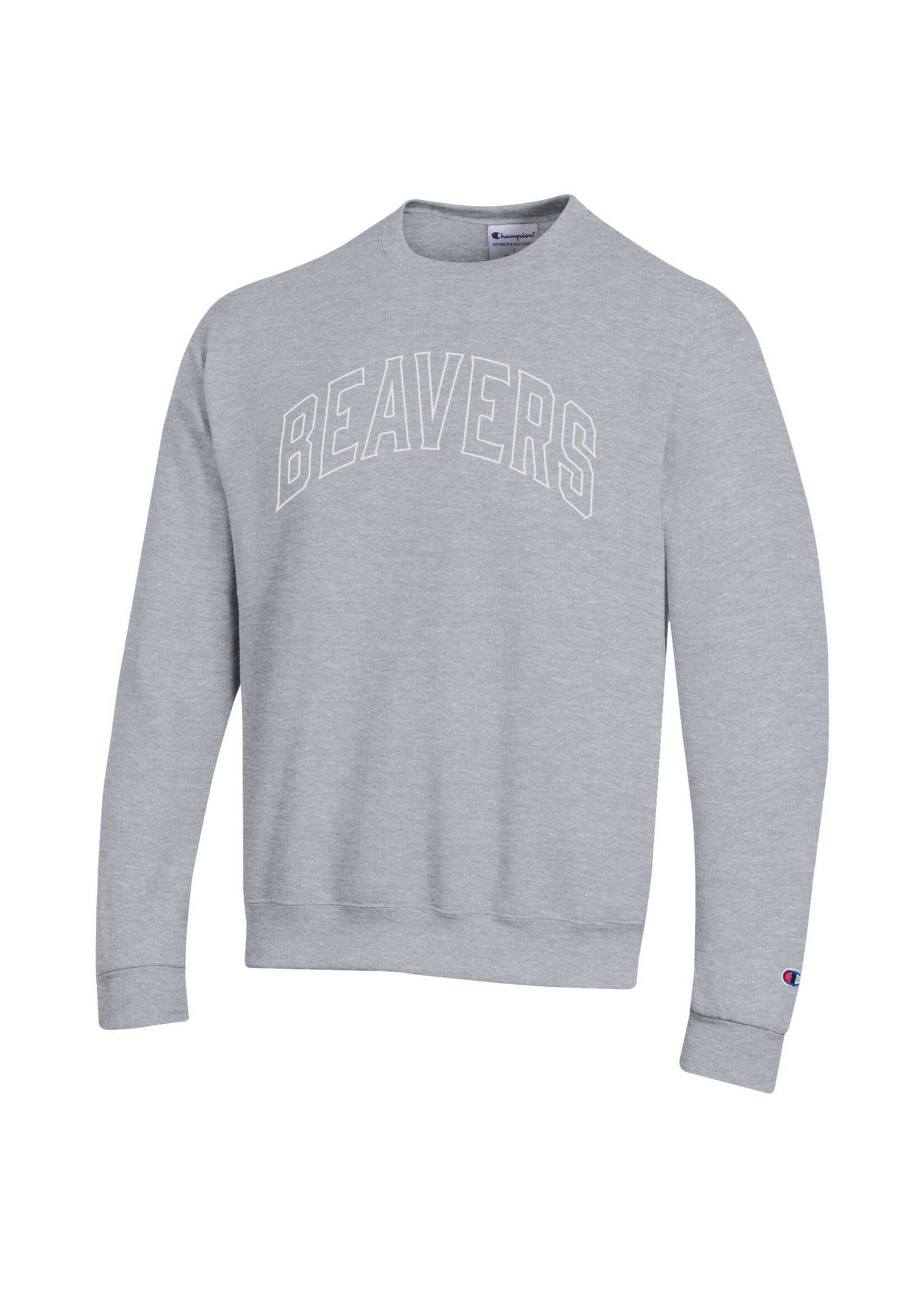 Champion Beavers Powerblend Crew White ink