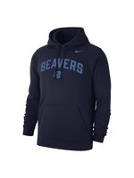 Nike Club tonal navy hoodie