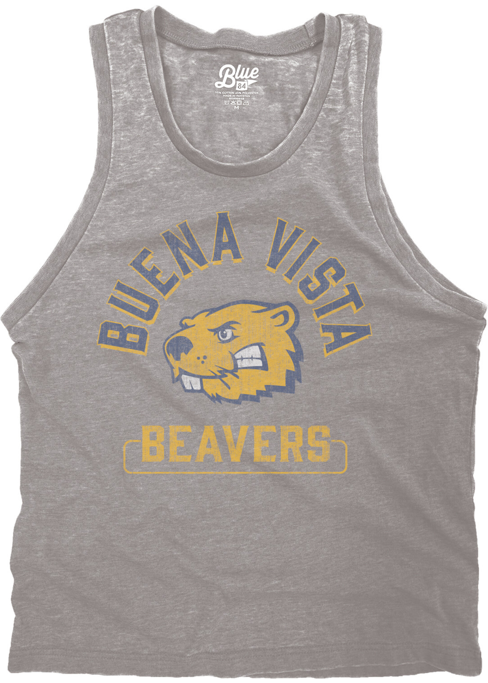 Blue 84 Ladies Burnout Muscle Tank