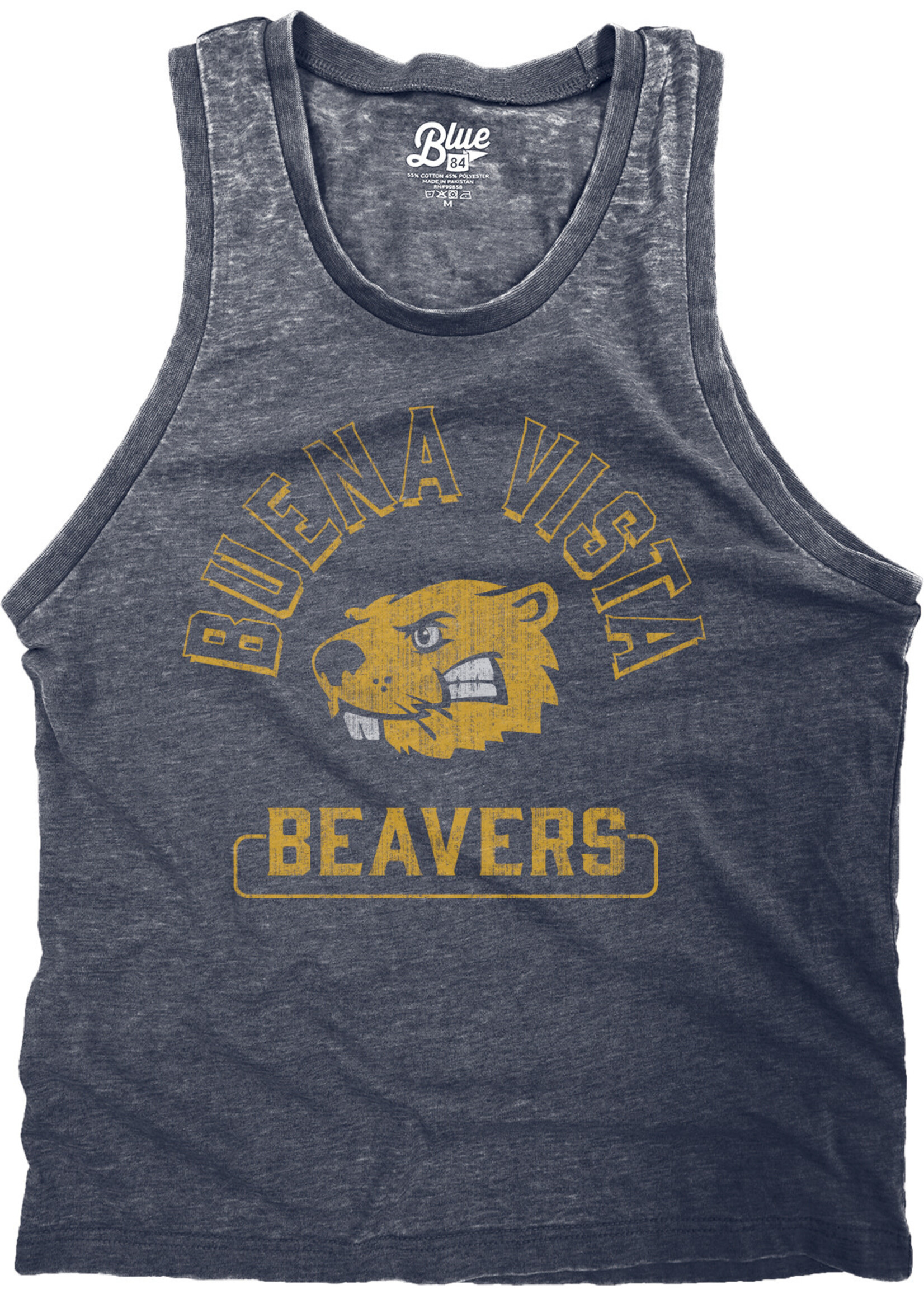 Blue 84 Ladies Burnout Muscle Tank
