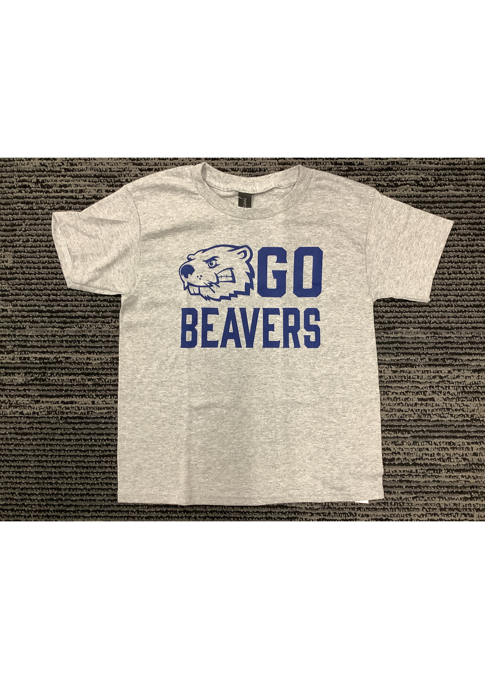 Gildan Youth T Shirt Go Beavers Navy ink