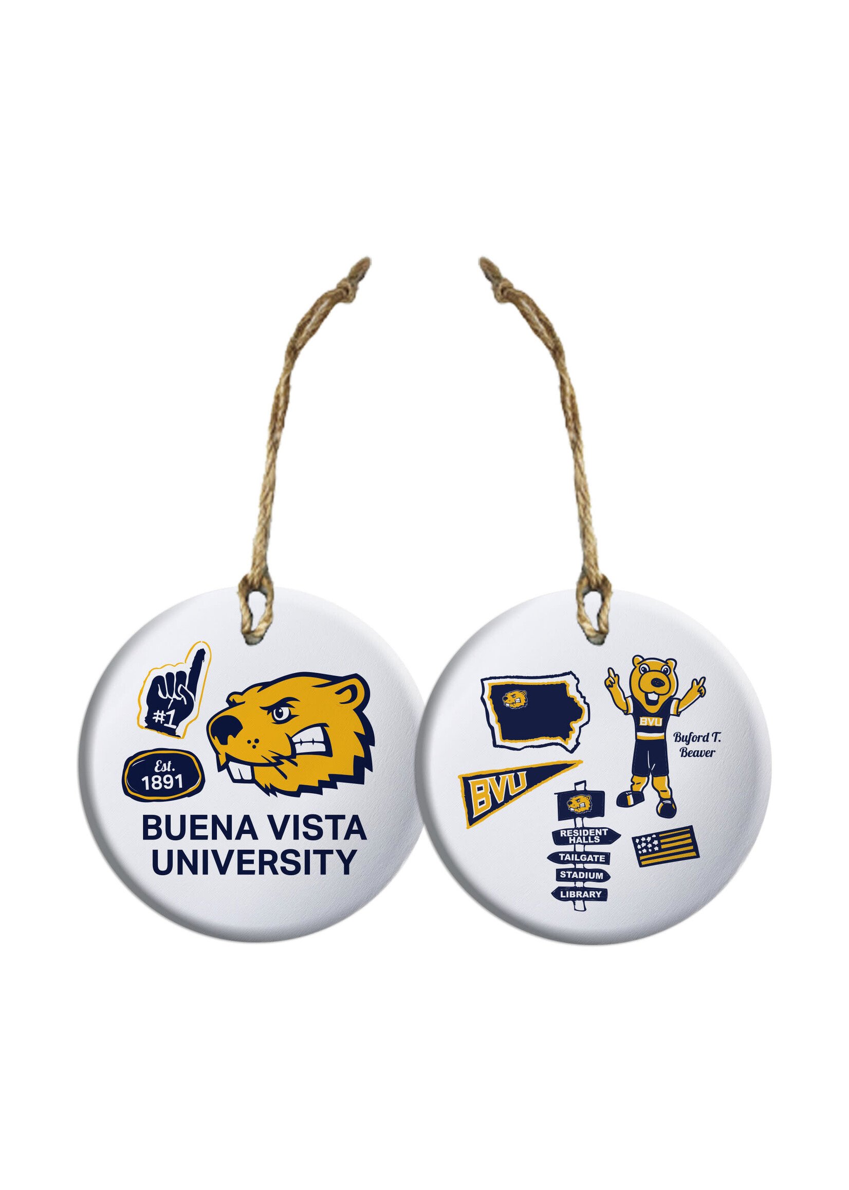 Jardine Associates Ceramic Impressions ornament