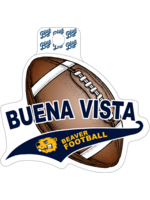 Blue 84 Centrist Football sticker