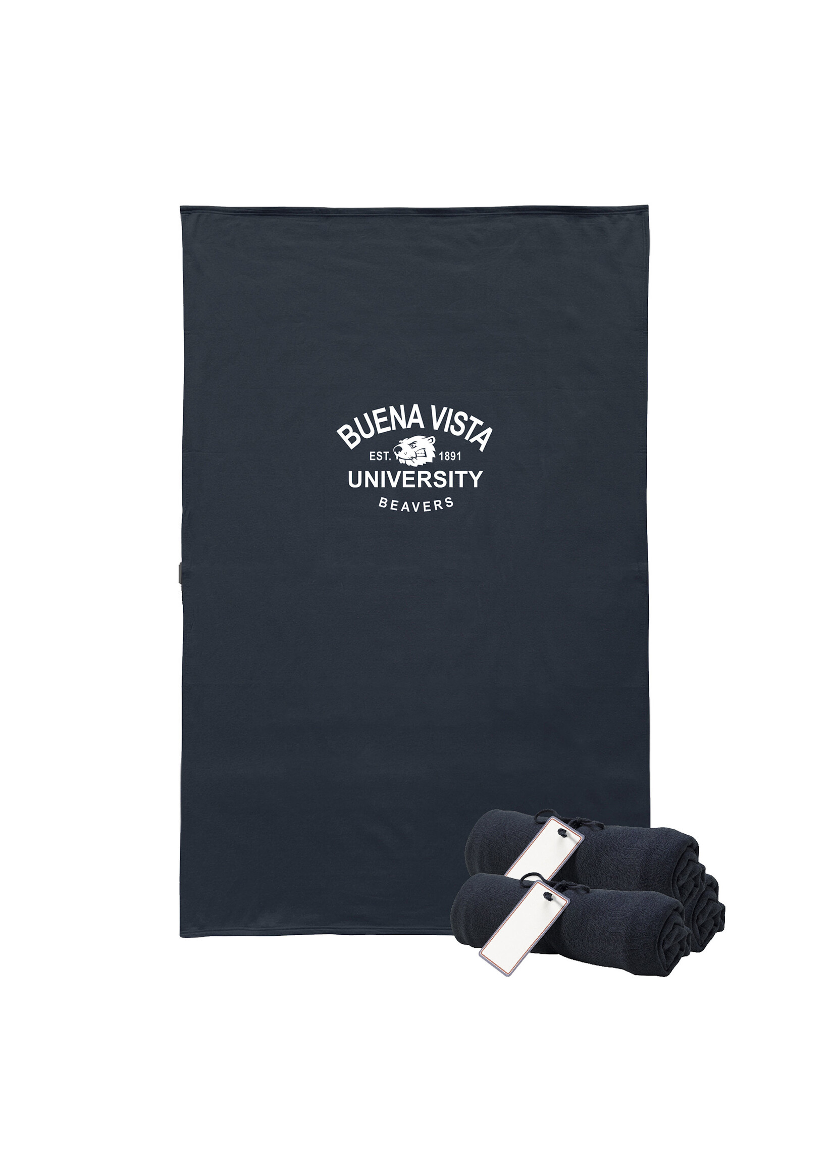 MV Sport Heather Navy Blanket 54in X 84in