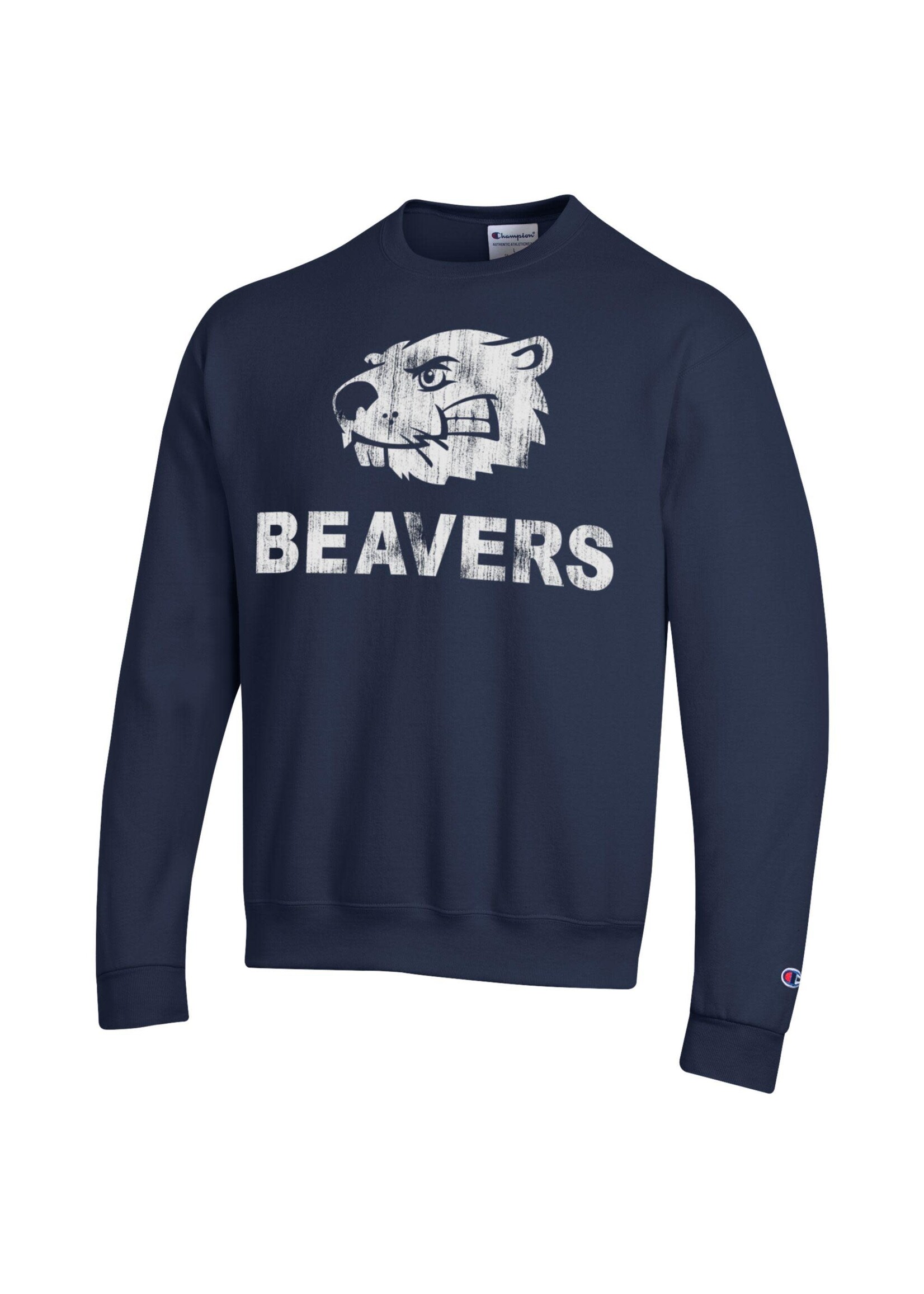 Champion Powerblend Crew Beaverhead Beavers Distressed