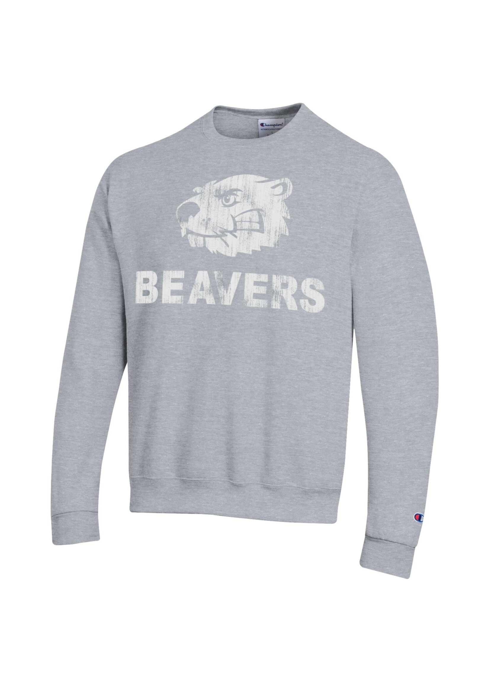 Champion Powerblend Crew Beaverhead Beavers Distressed