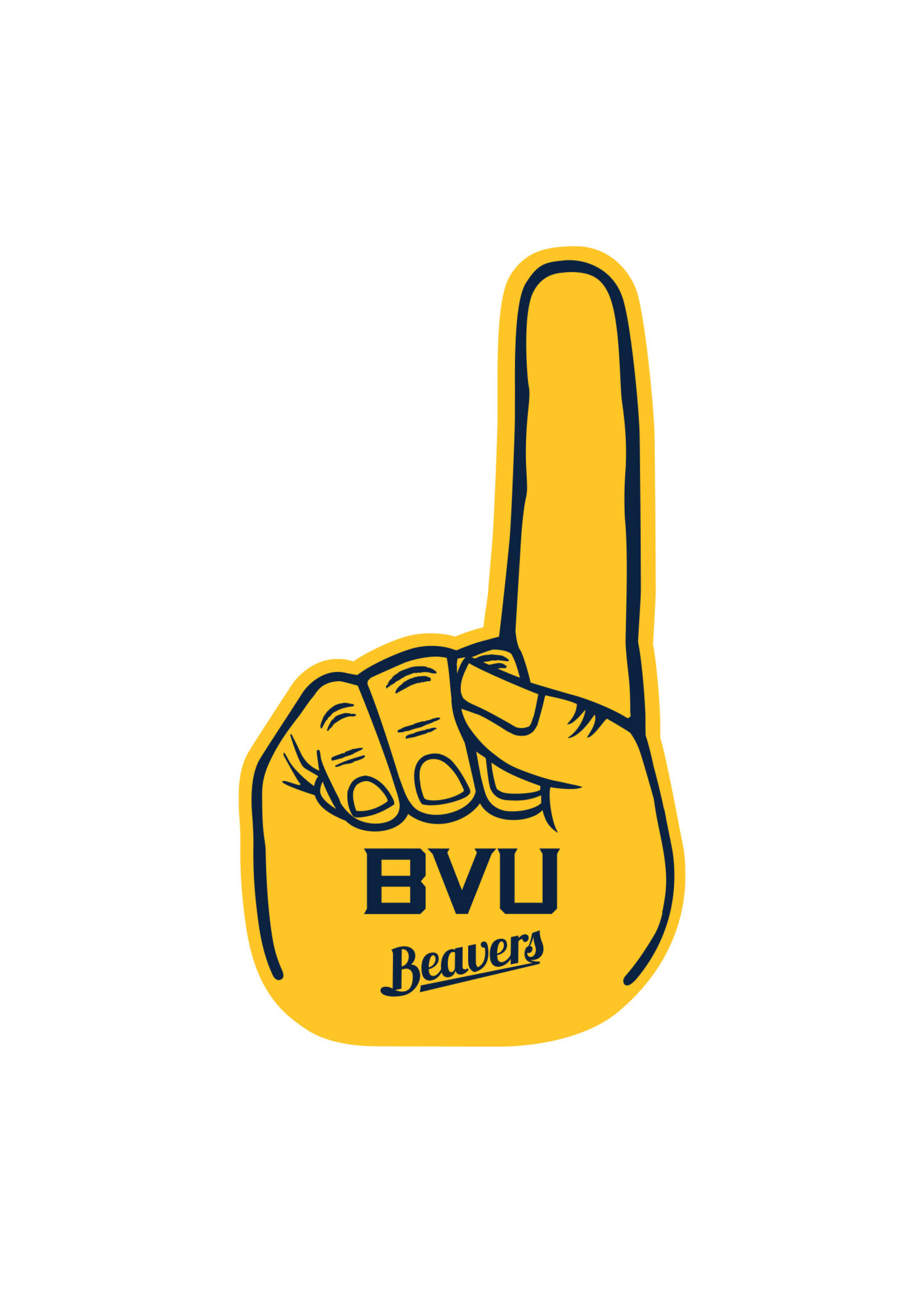 Jardine Associates Foam Finger BVU Beavers