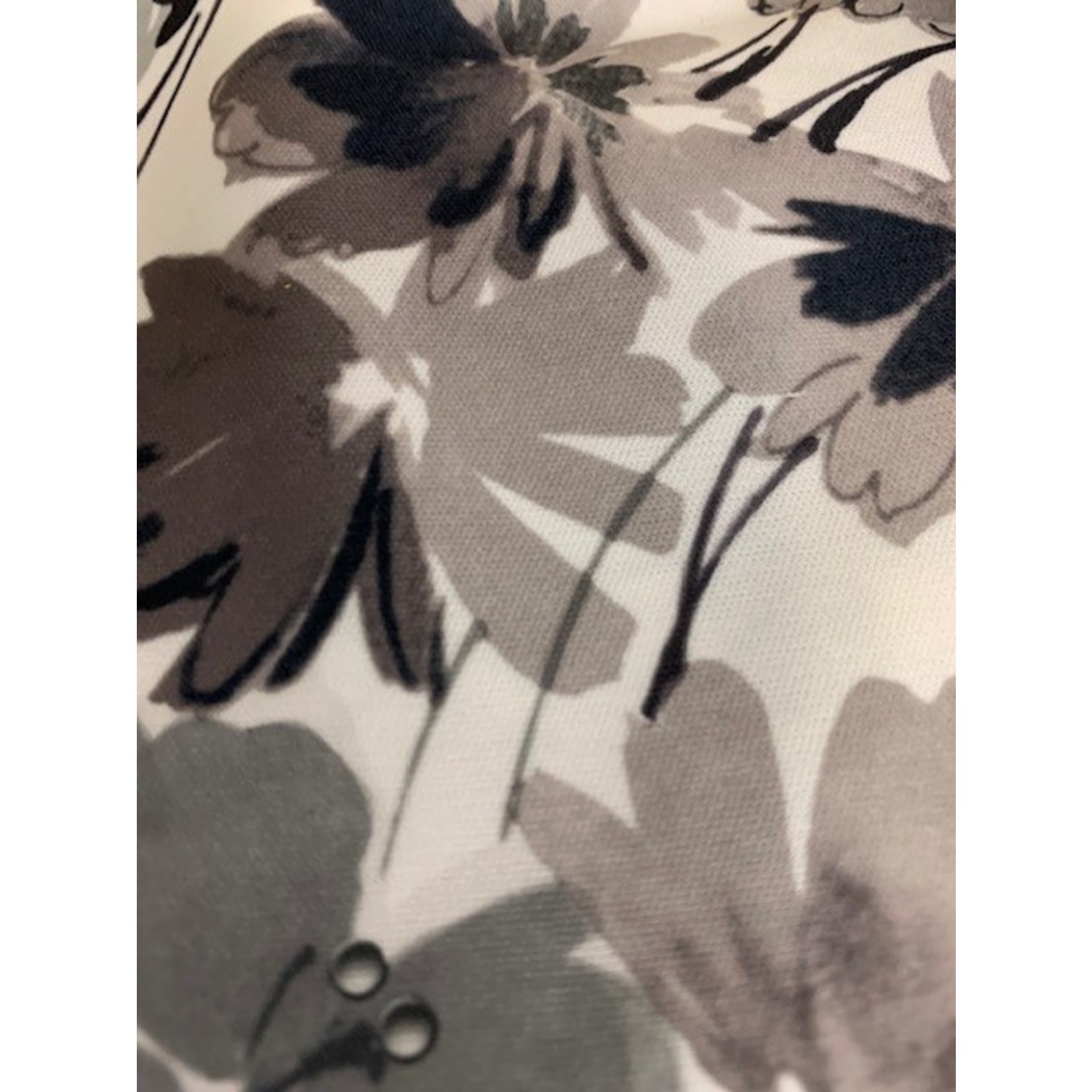 Nick Of Time Fabric, Grey Floral, Knit, 62"